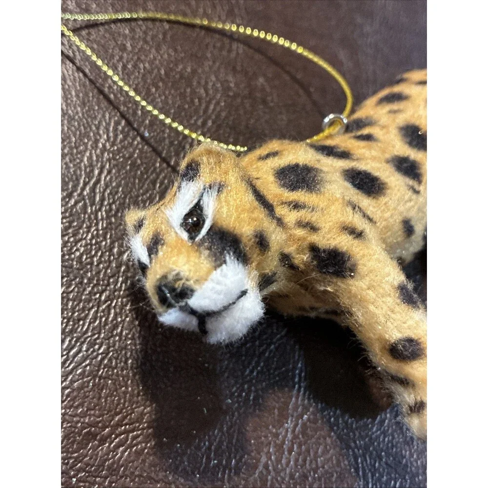 New ! Faux Fur Leopard Christmas Tree Ornament - Wondershop